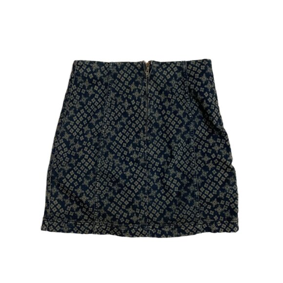 FREE PEOPLE || Geometric star print mini skirt - Size 4 - Picture 2 of 5